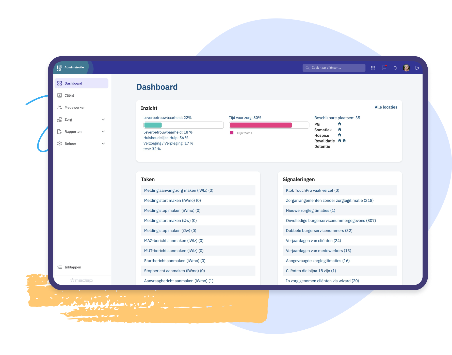 Administratie in Nedap Ons®
