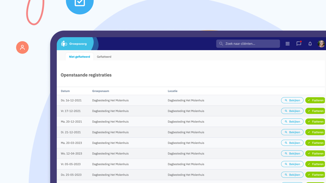 Verantwoording en declaraties in Nedap Ons® Groepzorg